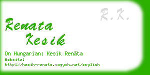 renata kesik business card